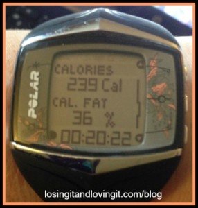 Fitness Glo calorie burn