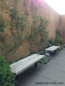 Chicago Botanic Garden flower wall