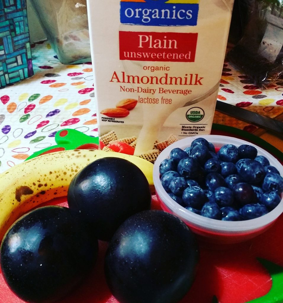 Plum Berry Banana Smoothie Ingredients