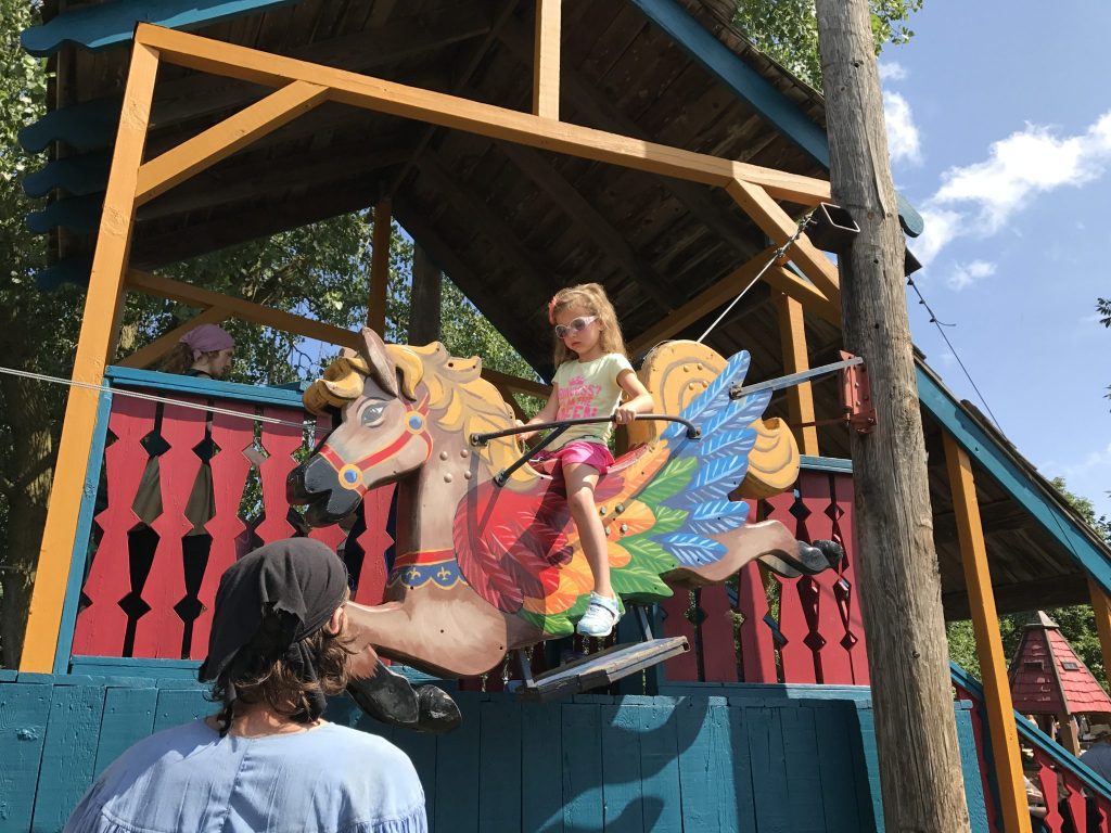 Bella on 1st Ride at Bristol Renaissance Faire