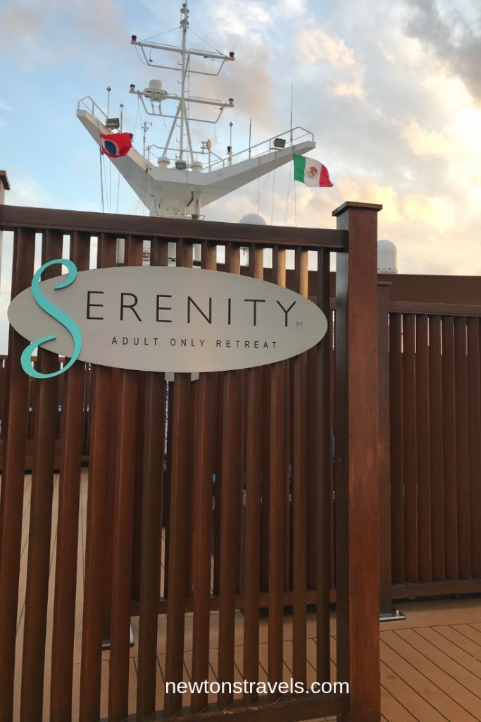 Carnival Cruiseline's Serenity adult only retreat