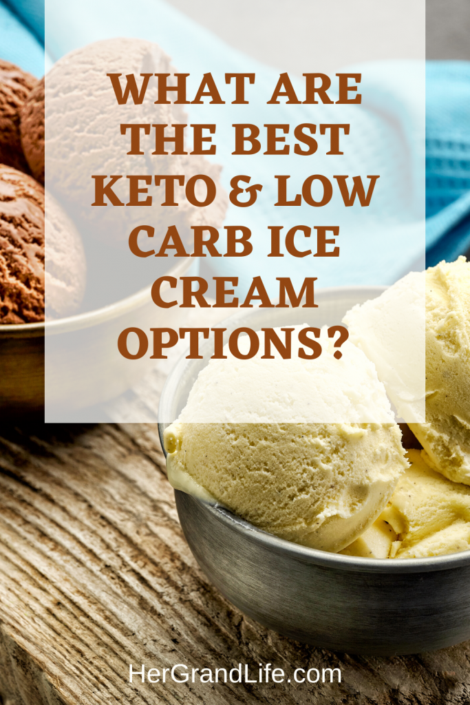 Are you craving a delicious scoop of low carb and Keto friendly ice cream? Let's find the best options from store bought to homemade. I picked out some great choices found around the web and shared them in my post.