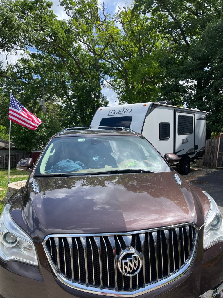 Buick Enclave and travel trailer