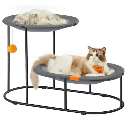 Feandrea 2-Tier Elevated Cat Bed